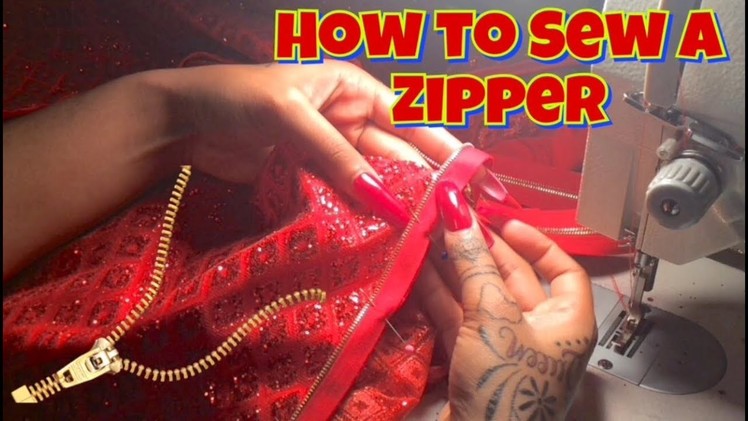 HOW TO SEW A ZIPPER - My way is easy!