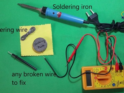 How to solder the broken wire neatly at home