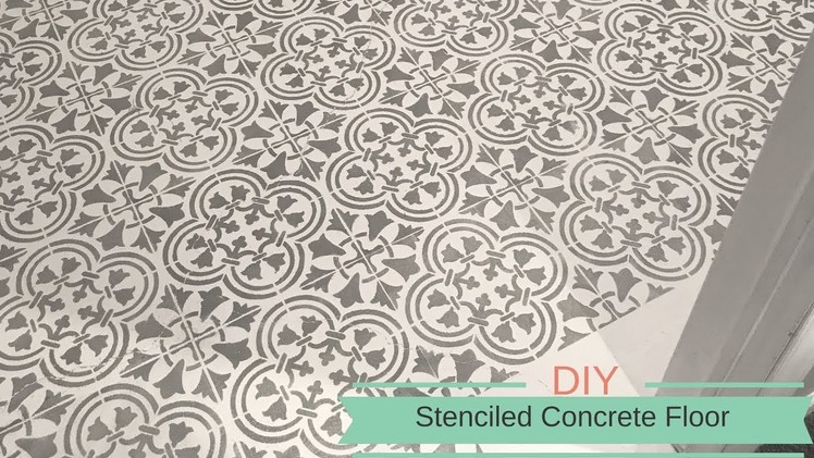 How to stencil a concrete floor