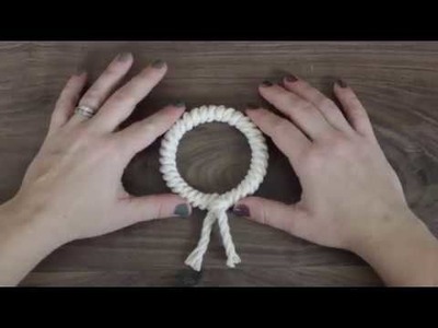 How to wrap a ring (Plant hanger) - Macrame