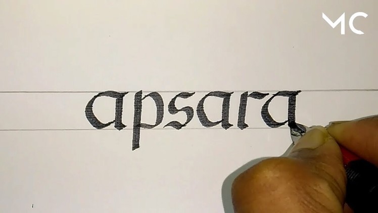 How to write Apsara logo in Calligraphy | by Marthand