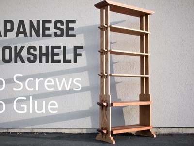 Japanese Style Bookshelf With Traditional Hand Cut Joinery | Woodworking | How To