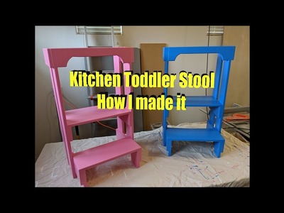 Kitchen Toddler Stool - How I made it.