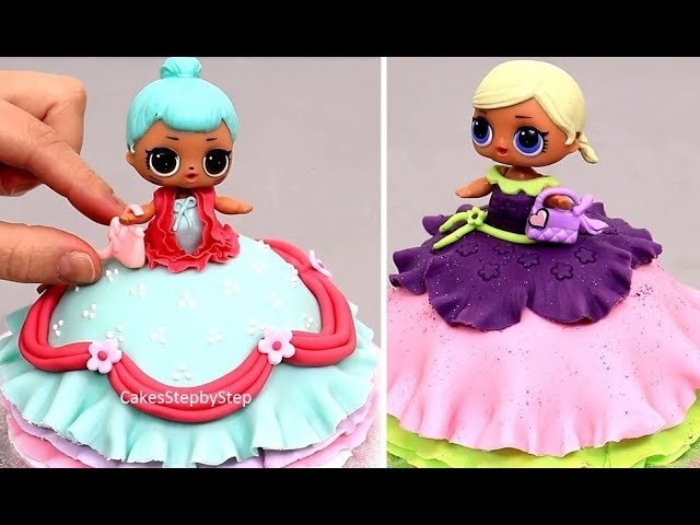 LOL Doll Mini Cake - How to make by Cakes StepbyStep