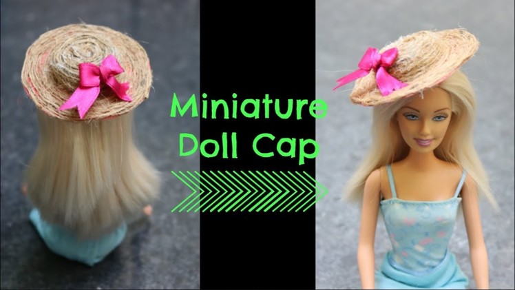 Miniature Hat for Barbie Doll | Miniature Summer Beach Hat | How to make a Mini Hat