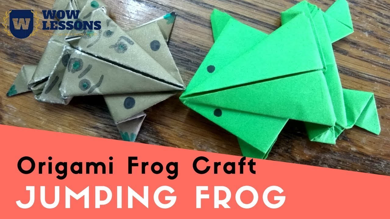 Paper Frog - Jumping Frog - How to make Jumping Frog With Paper Easy ...