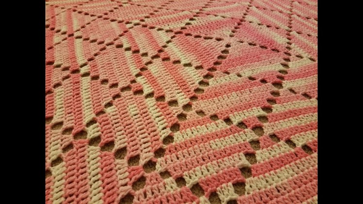 Part 2 - The Lace Diamonds Blanket Crochet Tutorial!