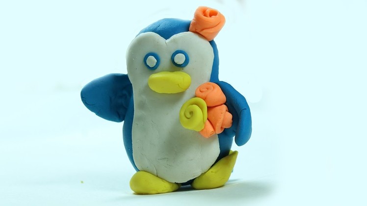 Play Doh - How to Make Penguin with Clay Modelling