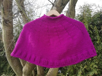 Poncho in Knitting "Trifina" Free Pattern by Maricita Colours in English