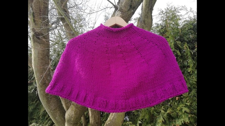 Poncho in Knitting "Trifina" Free Pattern by Maricita Colours in English