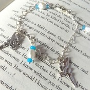 quartz and pearl fairy bracelet