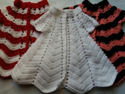 Single colour crochet frock knitting design - part - 3