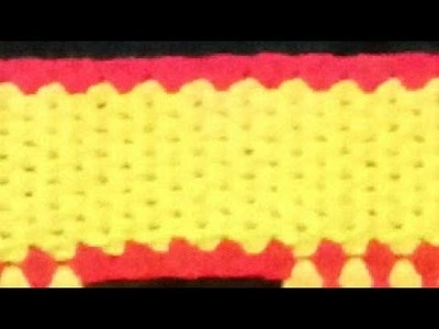 तोरण पट्टी प्रकार २
how to crochet toran border design pattern 2