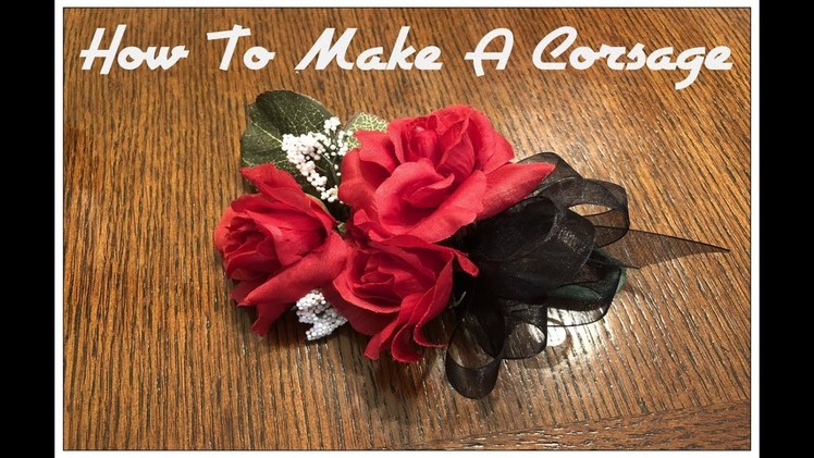 Tricia's Creations: How To Make A Corsage Simple Way!