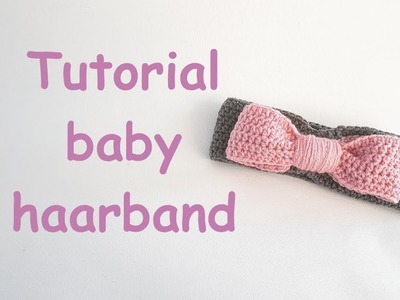 Tutorial crochet baby headband, English subs