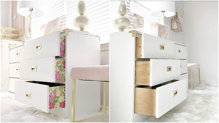 Unexpected Pop Of Color | How To Decoupage A Dresser