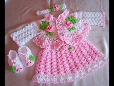 Very Beautiful Crochet Baby Frocks Collections