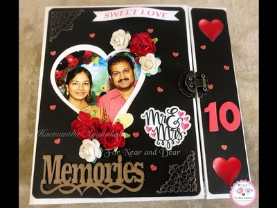 “10 years of Togetherness” scrapbook album. Wedding Anniversary album