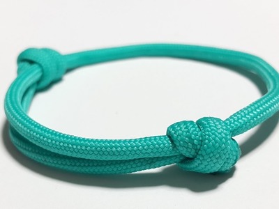 Cara membuat gelang Sliding Knot Paracord Bracelet. How to make a Sliding Knot Paracord Bracelet