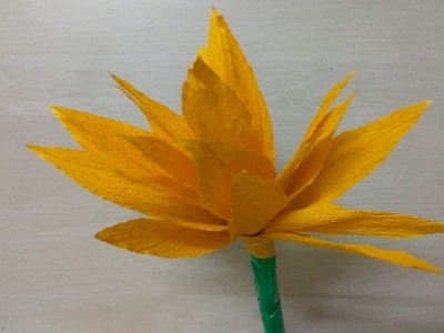 Crepe Paper Flower at home | DIY | Origami | Type 1