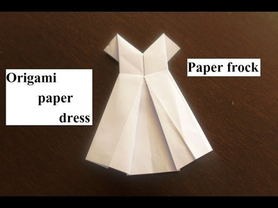 DIY - How to make an Origami paper dress || Origami paper frock || Origami wedding dress