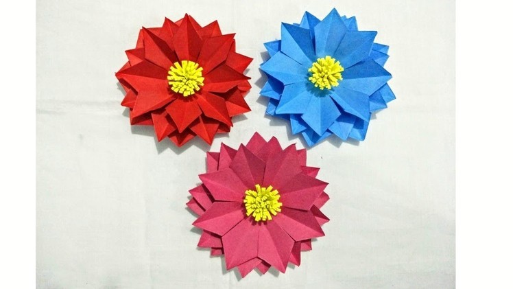 DIY.How to Make Easy & Beautiful Origami Flower with Colour Paper|Paper Flower