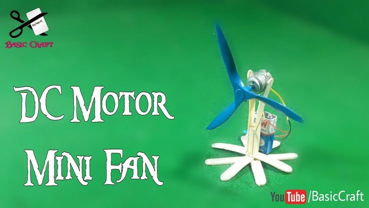 DIY - How To Make Fan With Motor | Best Out Of Waste From Ice Cream Stick | DC Motor Project