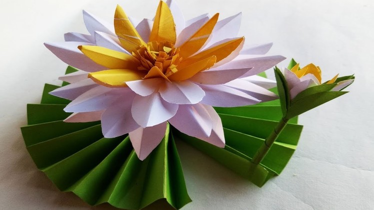 DIY How to Make Most Beautiful Lotus. Water Lily.