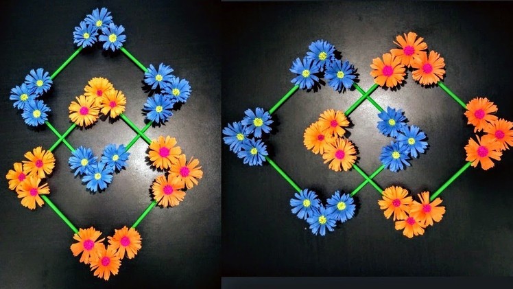 DIY: Wall Decoration idea|How To Make Beautiful Flower Hanging