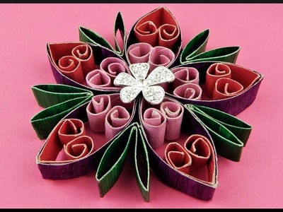 DIY | Wanddeko Blumen basteln | Easy Paper flower wall decoration | Wall art with toilet rolls