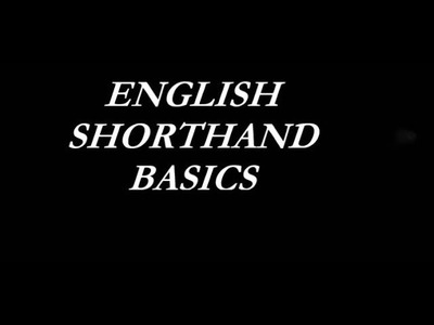 DON'T WASTE MONEY ON TUTIONS!! LEARN ENGLISH SHORTHAND EASILY!!