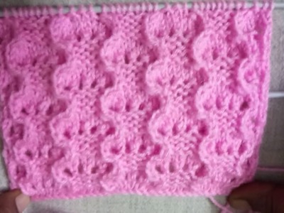 Easy Single Color Knitting Pattern No.119|Hindi