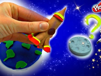Exploring Earth and Space DIY How to make Planet Earth and Spaceship with Play Doh Creative for Kids