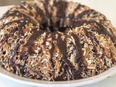 GIANT SAMOA COOKIE CAKE How to Make a Girl Scout Cookie Cake I Food I How to Cook Craft & Kids