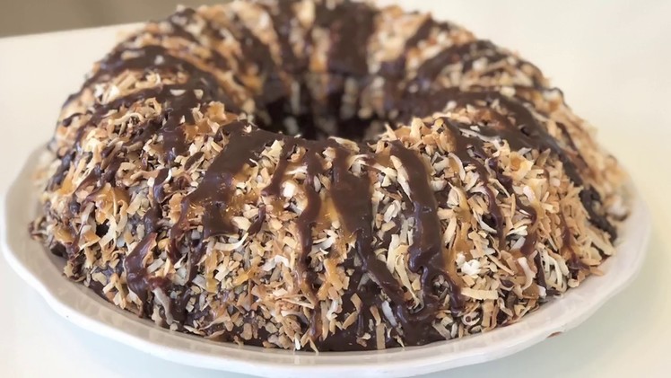 GIANT SAMOA COOKIE CAKE How to Make a Girl Scout Cookie Cake I Food I How to Cook Craft & Kids