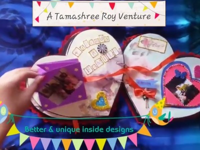 Handmade heart-shaped scrapbook for any occasion by DIY Diaries - Colour Splash