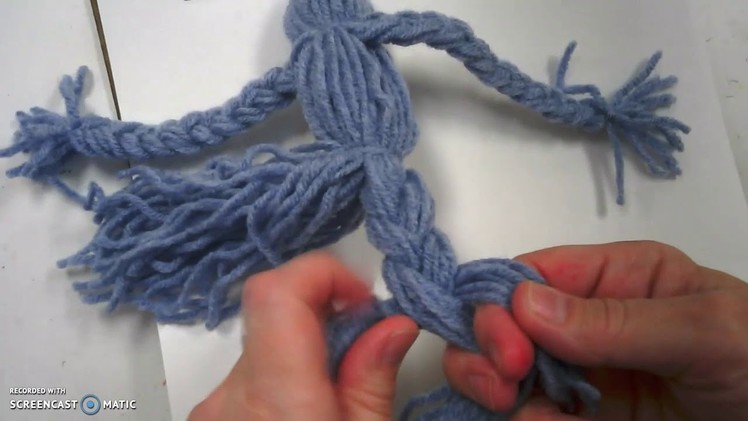 How to Braid Yarn (Esparanza Rising style yarn doll)
