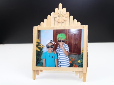 HOW TO CREATE A PICTURE FRAME WITH AN ICE CREAM STICK