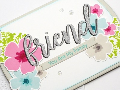 How to Create a Shaped Card with Partial Die Cutting