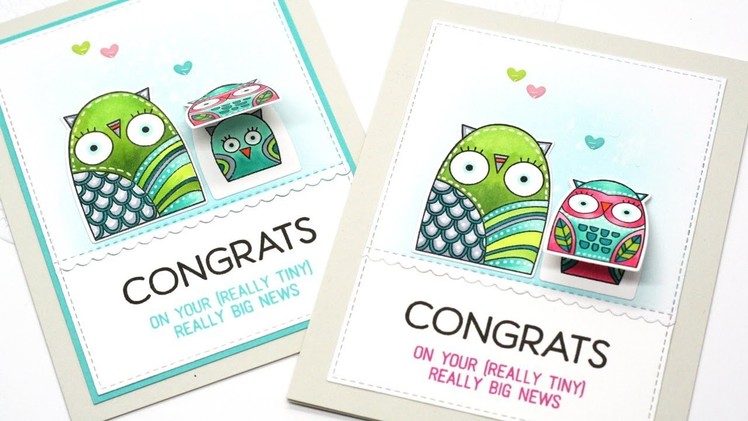 How to Create Nested Owl Baby Cards