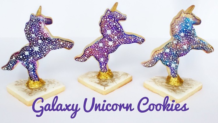 How To Decorate Galaxy Unicorn Cookies