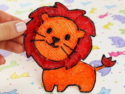 How to Draw a Cute Lion with 3D Printing Pen Creations Art for Kids DIY