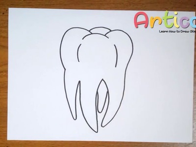 How to Draw a Tooth Step by Step for Kids