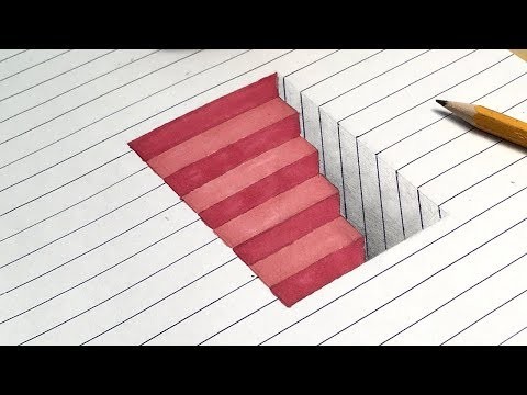 How to Draw My Favourite 3D Drawing Illusions. 3D Anamorphic Trick Art