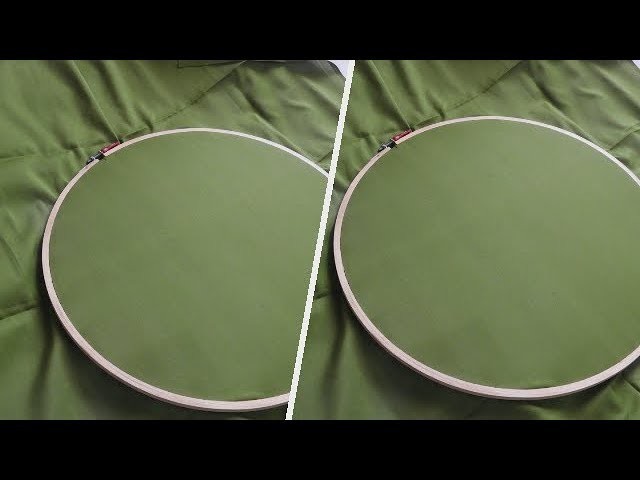 How to fix the fabric to the aari work Round frame for beginners