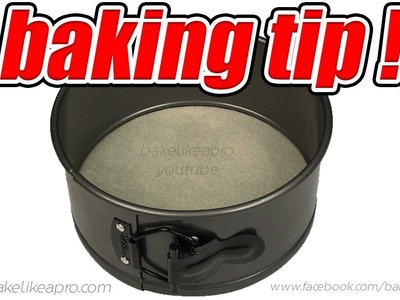 How To Line A Springform Pan With Baking Paper Tutorial - FAST BAKING TIP !