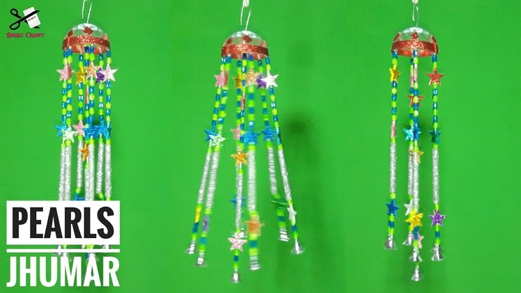 How To Make A Jhumar | Pearls Jhumar | DIY Wind Chime | Wall Hanging | Room Decoration | Basic Craft