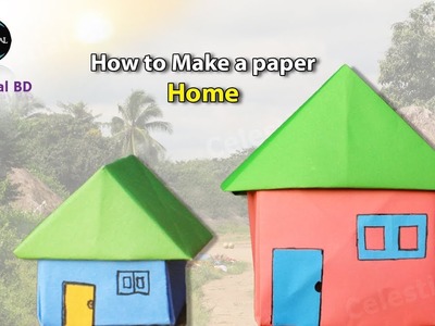Easy How To Make A Origami House Paper House Paper