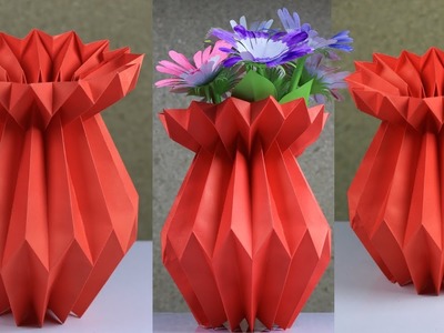 How To Make A Paper Flower Vase: Very Easy And Simple Method