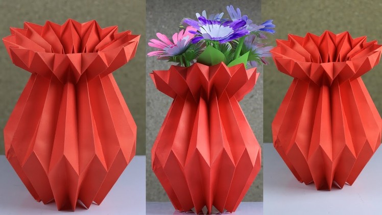 How To Make A Paper Flower Vase: Very Easy And Simple Method